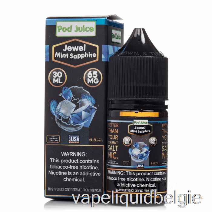 Vape België Jewel Mint Sapphire - Bold Series - Peulensap - 30ml 65mg